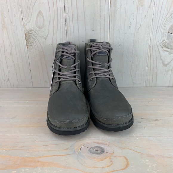 UGG HARKLEY 1017238 WATERPROOF LACE UP  LEATHER BOOTS MENS NIB - Picture 2 of 7